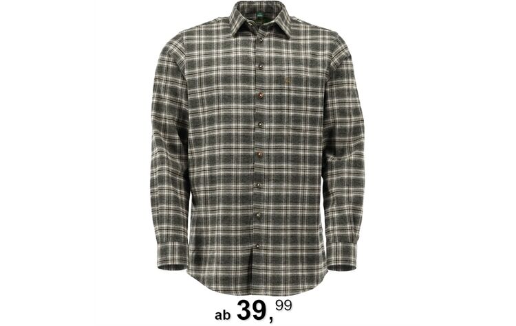 OS Trachten® Flanell-Holzfällerhemd aus 100 % Baumwolle Langarmhemd Karohemd 420000-3941/56