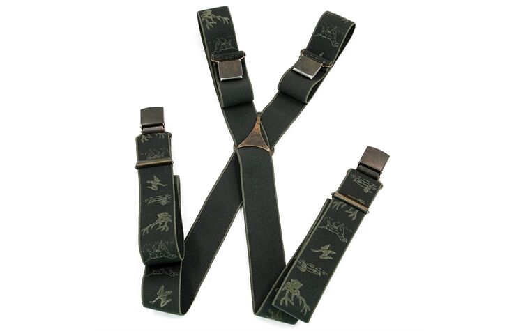 La Chasse® Hosenträger mit Jagdmotiven oliv 5612