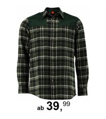 Tom Collins® Flanellhemd mit Besatz Jagdhemd Herren 410000-4220/55 Jägerhemd Forsthemd