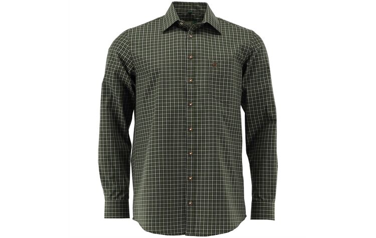 OS Trachten® Herrenhemd "springender Hirsch"