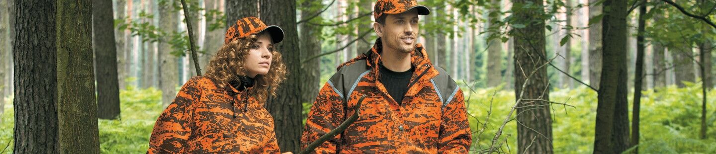 Alles für die Drückjagd Durchgehjagd signalorange signalrot Gesellschaftsjagd Treibjagd